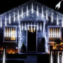Instalatie De Craciun Tip Turturi Luminosi SIKS, Lungime Turture 50 Cm, 8 Tuburi, Alimentare Priza, Interconectabila, Pentru ...