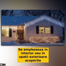 Instalatie De Craciun Tip Turturi Luminosi SIKS, Lungime Turture 50 Cm, 8 Tuburi, Alimentare Priza, Interconectabila, Pentru ... Instalatie De Craciun Tip Turturi Luminosi SIKS, Lungime Turture 50 Cm, 8 Tuburi, Alimentare Priza, Interconectabila, Pentru ...