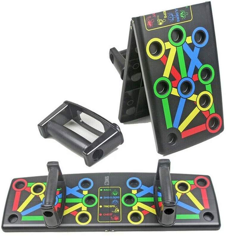 Placa Fitness SIKS Pentru Flotari, Multifunctionala, Cu Manere, Pentru Antrenament, Portabila, Coduri De Culoare, Negru/Multi... Placa Fitness SIKS Pentru Flotari, Multifunctionala, Cu Manere, Pentru Antrenament, Portabila, Coduri De Culoare, Negru/Multi...
