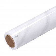 Folie Autoadeziva SIKS, Protectie Blat Bucatarie, Rezistenta La Apa, Aspect Marmura Alba, Usor De Decupat, 60 x 200 cm