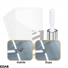 Set 2 x Chit Reparatii Geamuri Auto EDAR, Usor De Folosit, Cantitate 2 ml, Uscare Rapida, Folii Si Lama Incluse