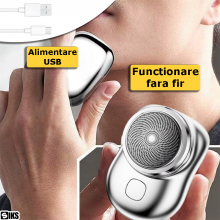 Mini Aparat De Ras Electric SIKS, Waterproof, Cu Incarcare Rapida USB, Pentru O Experienta De Ras De Inalta Performanta, 68g,...