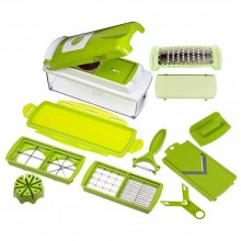 Razatoare multifunctionala SIKS® cu 11 piese pentru fructe si legume, practica