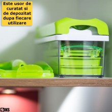 Razatoare multifunctionala SIKS® cu 11 piese pentru fructe si legume, practica