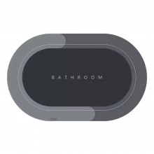 Covor de Baie Antiderapant SIKS, Model „Bathroom”, Oval, 57 x 38 cm