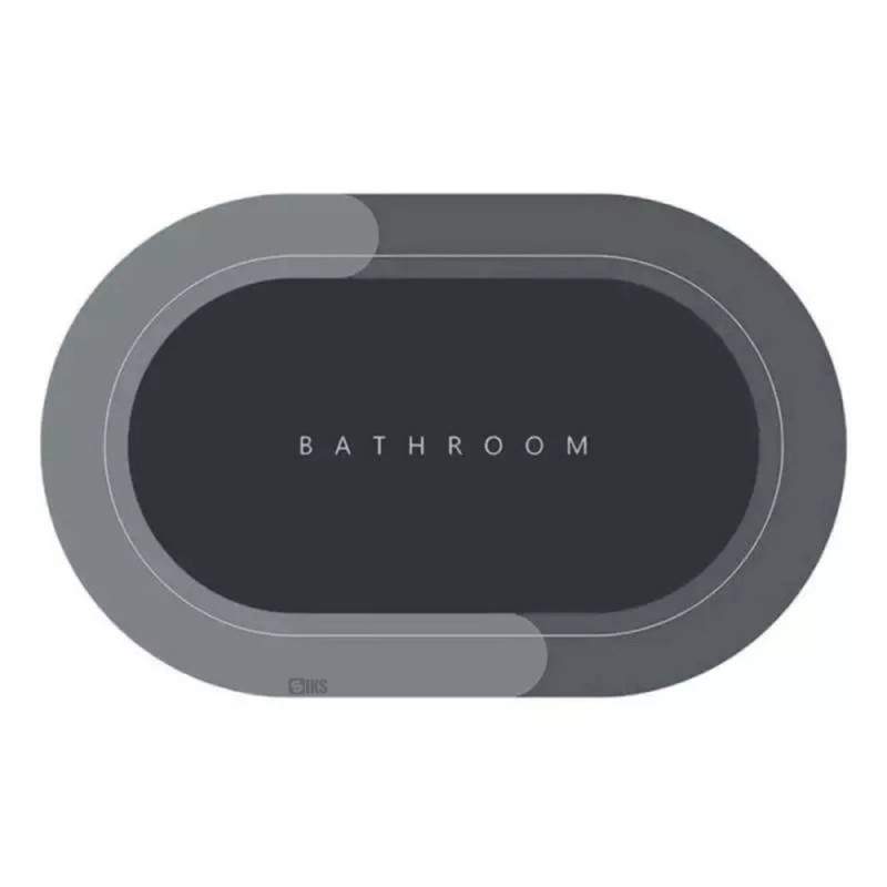 Covor de Baie Antiderapant SIKS, Model „Bathroom”, Oval, 57 x 38 cm