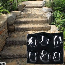 Matrita Cu Contur Reutilizabila Pentru Turnat Pavaj din Beton Amprentat SIKS Sau Piatra Decorativa, Sablon Forma Piatra Gradi...