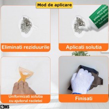 Set 2 x Kit De Reparatie Pentru Pereti SIKS, Pasta Autoadeziva Reparatoare Cu Uscare Rapida, Rezistenta La Apa Si Murdarie, I... Set 2 x Kit De Reparatie Pentru Pereti SIKS, Pasta Autoadeziva Reparatoare Cu Uscare Rapida, Rezistenta La Apa Si Murdarie, I...