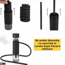 Narghilea Sisha Portabila Pentru Masina SIKS, Calatorii, Aer Liber Sau Acasa, Demontabila Si Usor de Curatat, Furtun Si Clest... Narghilea Sisha Portabila Pentru Masina SIKS, Calatorii, Aer Liber Sau Acasa, Demontabila Si Usor de Curatat, Furtun Si Clest...