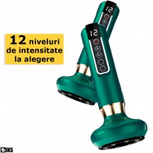 Aparat De Masaj Electric Ventuza Anticelulita Cu Caldura Si Infrarosu Fara Fir SIKS, 12 Niveluri Intensitate, Reducere Presiu... Aparat De Masaj Electric Ventuza Anticelulita Cu Caldura Si Infrarosu Fara Fir SIKS, 12 Niveluri Intensitate, Reducere Presiu...
