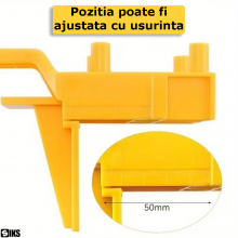 Sablon De Ghidaj SIKS Pentru Gaurit In Lemn Sau Pal, Dispozitiv Pentru Pozitionare Precisa A Gaurilor, Fixare Gauri Balamale,...