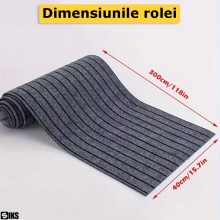Rola Mocheta Autoadeziva SIKS, 40x300 cm, Material Absorbant, Montaj Rapid Fara Adeziv, Reduce Zgomotul Si Protejeaza Pardose...