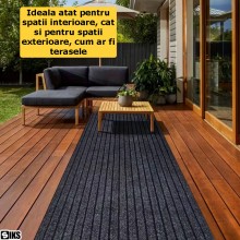 Rola Mocheta Autoadeziva SIKS, 40x300 cm, Material Absorbant, Montaj Rapid Fara Adeziv, Reduce Zgomotul Si Protejeaza Pardose...