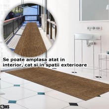 Rola Mocheta Autoadeziva SIKS, 40x300 cm, Material Absorbant, Montaj Rapid Fara Adeziv, Reduce Zgomotul Si Protejeaza Pardose...
