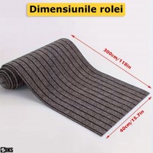 Rola Mocheta Autoadeziva SIKS, 40x300 cm, Material Absorbant, Montaj Rapid Fara Adeziv, Reduce Zgomotul Si Protejeaza Pardose...