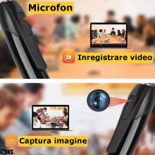 Pix Cu Camera Spion SIKS, Full HD 2K Si Microfon, Inregistrare Audio Video, Posibilitate Fotografiere, Aparat Spion Cu Camera...