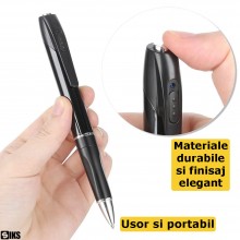 Pix Cu Camera Spion SIKS, Full HD 2K Si Microfon, Inregistrare Audio Video, Posibilitate Fotografiere, Aparat Spion Cu Camera...