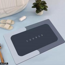 Covoras De Baie, EDAR, Antiderapant, Gri/Gri inchis, Model Shower, 57 x 37 cm
