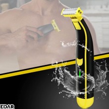 Imagine produs Aparat De Ras Multifunctional EDAR, Pentru Fata Si Corp, 4 Piepteni Interschimbabili, Acumulator Reincarcabil ...