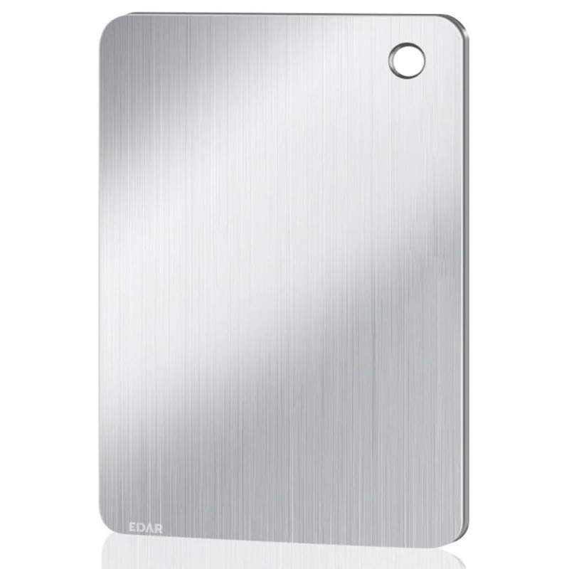 Tocator Din Otel Inoxidabil EDAR, Orificiu Pentru Agatare, Usor De Curatat, Rezistent, Nu Retine Mirosuri, 30 x 20 cm, Grosim... Tocator Din Otel Inoxidabil EDAR, Orificiu Pentru Agatare, Usor De Curatat, Rezistent, Nu Retine Mirosuri, 30 x 20 cm, Grosim...