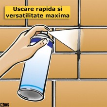 Spray De Etansare SIKS, Impermeabil, Hidroizolatie, Protectie De Lunga Durata Anti Apa, Uscare Rapida, Multisuprafete, Ciment...