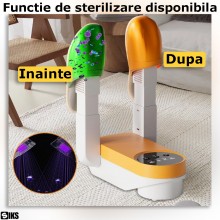 Uscator Electric SIKS Pentru Incaltaminte, Ghete, Pantofi, Adidasi, Sterilizator Pentru Indepartare Bacterii Si Mirosuri, Tim...