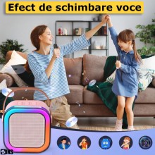 Boxa Wireless SIKS Cu Microfon Pentru Karaoke Pentru Copii / Adulti, 1 Microfon Inclus, Kit 2 in 1, Aparat Portabil, Lumina R... Boxa Wireless SIKS Cu Microfon Pentru Karaoke Pentru Copii / Adulti, 1 Microfon Inclus, Kit 2 in 1, Aparat Portabil, Lumina R...