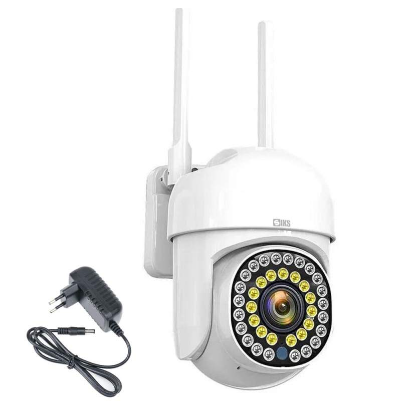 Camera Supraveghere Interior - Exterior SIKS, WiFi 3MP IP66 – Night Vision, Detectare Miscare, HD Wireless, Control Din Telef... Camera Supraveghere Interior - Exterior SIKS, WiFi 3MP IP66 – Night Vision, Detectare Miscare, HD Wireless, Control Din Telef...