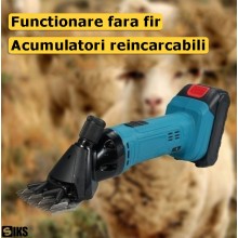 Masina De Tuns Oi Electrica SIKS Cu Acumulator 48V, Profesionala, 6 Viteze Reglabile, Marime Fir Reglabila, Foarfeca Ideala P... Masina De Tuns Oi Electrica SIKS Cu Acumulator 48V, Profesionala, 6 Viteze Reglabile, Marime Fir Reglabila, Foarfeca Ideala P...