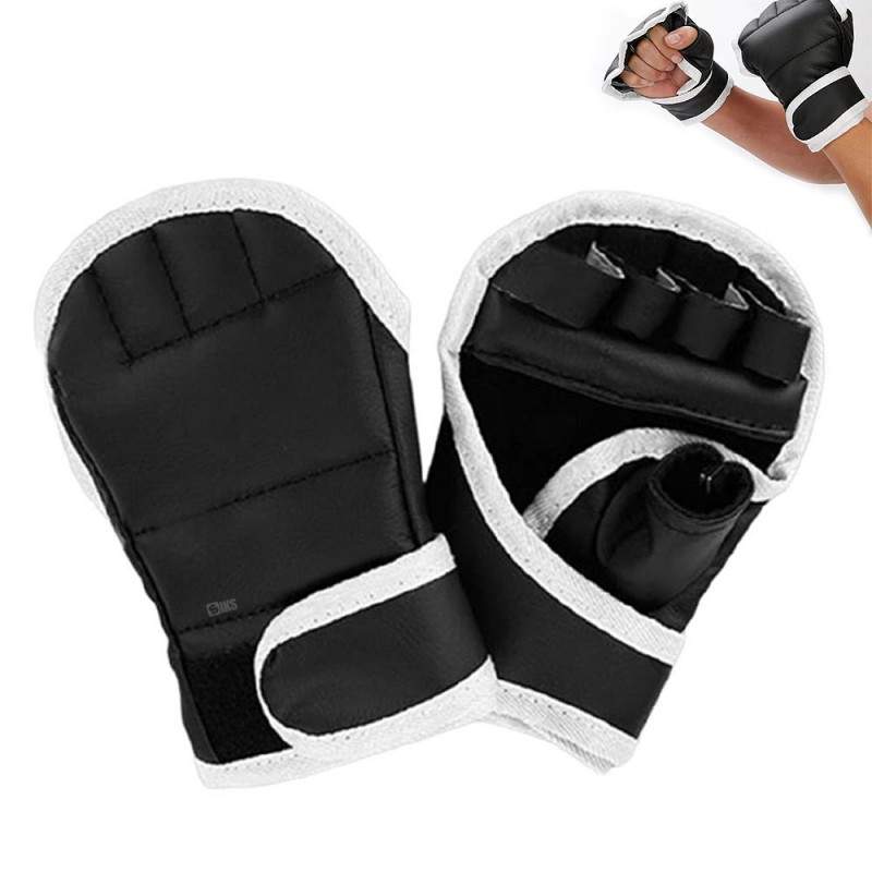 Manusi Sac De Box SIKS, Jumatate De Deget, Pentru Antrenament Fitness Copii/Adulti, Marime Universala 20 x 12 Cm, Rezistent L...