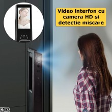 Yala inteligenta Wifi Pentru Usa Smart SIKS, Video Interfon Pentru Casa/Hotel, Aplicatie Telefon, Incuietoare Cu Deschidere P...
