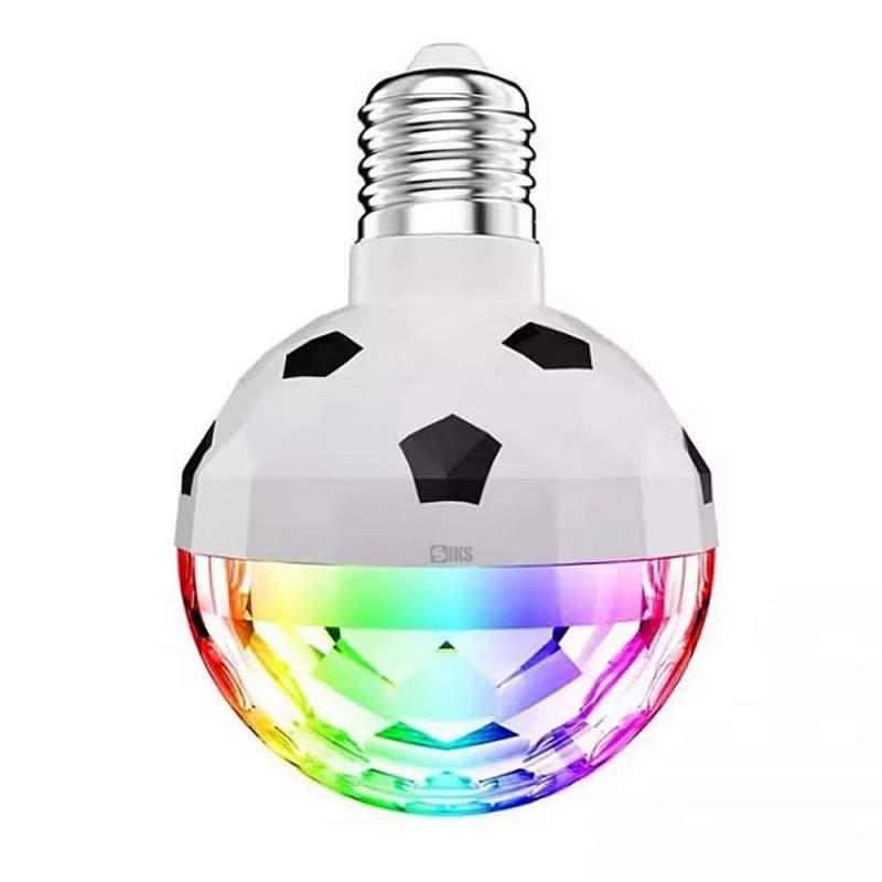 Bec Disco Rotativ Multicolor SIKS, Cu Efect De Lumini, Lumina Ambientala Petrecere, Casa, Gradina Sau Bar, Montare La Fasung,...
