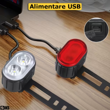 Set Lumini Bicicleta LED SIKS, Set Far (3 moduri de iluminare) Si Stop (6 moduri de iluminare), Inteligent, IPX4 Rezistent La... Set Lumini Bicicleta LED SIKS, Set Far (3 moduri de iluminare) Si Stop (6 moduri de iluminare), Inteligent, IPX4 Rezistent La...