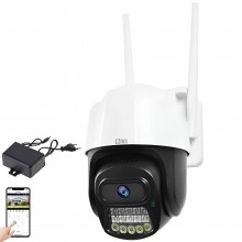 Camera De Supraveghere Video Cu Inteligenta Artificiala SIKS, 4G WIFI, 2 MP, Exterior/Interior IP66, Voce, Alarma, 4XZoom, Ro...