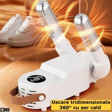 Uscator Electric SIKS Pentru Incaltaminte, Uscare Rapida, Potrivit Pentru Pantofi, Adidasi, Ghete, Sosete, Manusi, Design Pli...