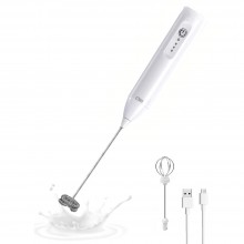 Mixer Spuma De Lapte Electric 2 in 1 SIKS, Spumator Potrivit Pentru Bauturi Calde Reci, Maner Izolat Termic, Capete Otel Inox...
