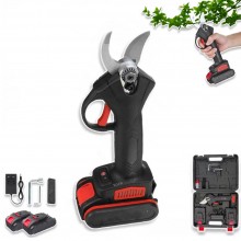 Foarfeca Electrica EDAR Cu 2 Acumulatori Reincarcabili, Pentru Gradina Sau Vie, Lama Din Otel Carbon, Accesorii Si Valiza Tra...