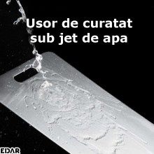Tocator Din Otel Inoxidabil EDAR, Usor De Curatat, Rezistent, Nu Retine Mirosuri, 30 x 20 cm, Grosime 0.8 mm, Argintiu