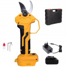 Foarfeca Electrica EDAR Cu Acumulator Reincarcabil, Pentru Gradina Sau Vie, Lama Din Otel Carbon, Accesorii Si Valiza Transpo...