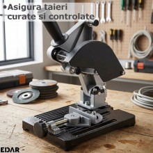 Suport Stativ Reglabil Pentru Polizor Unghiular EDAR, Accesoriu Atelier Pentru Taieri In Unghi, Compatibil Discuri 115/125 mm...