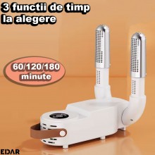 Uscator Electric Pentru Incaltaminte EDAR, Alimentare Prin Priza, Setare Timp De Uscare, Design Rabatabil Si Portabil, Nu Ocu... Uscator Electric Pentru Incaltaminte EDAR, Alimentare Prin Priza, Setare Timp De Uscare, Design Rabatabil Si Portabil, Nu Ocu...