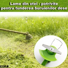 Set Lame De Schimb Pentru Motocoasa Electrica Cu Acumulator EDAR, 1 Disc, 5 Lame Din Plastic, 2 Lame Din Otel Inoxidabil, Uso... Set Lame De Schimb Pentru Motocoasa Electrica Cu Acumulator EDAR, 1 Disc, 5 Lame Din Plastic, 2 Lame Din Otel Inoxidabil, Uso...
