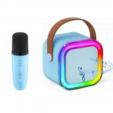 Microfon Karaoke EDAR Si Boxa Wireless, Portabila, Fara Fir, Functie Schimbare Voce, Conexiune Bluetooth, Port USB Si Jack 3....