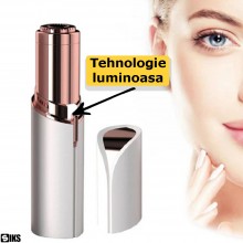 Pachet 4 x Epilator Facial Pentru Femei SIKS, Hipoalergenic + Baterii incluse, Indicator LED, Alb
