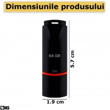 Stick Memorie USB 64 GB SIKS, Cu Mufa USB 2.0, Pentru Transfer Muzica Sau Fisiere Calculator, Laptop, Navigatie, Negru Stick Memorie USB 64 GB SIKS, Cu Mufa USB 2.0, Pentru Transfer Muzica Sau Fisiere Calculator, Laptop, Navigatie, Negru