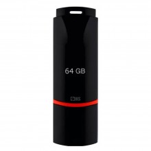 Stick Memorie USB 64 GB SIKS, Cu Mufa USB 2.0, Pentru Transfer Muzica Sau Fisiere Calculator, Laptop, Navigatie, Negru
