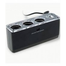 Adaptor SIKS® pentru masina cu 1 x port USB si 3 x intrari, 12/24V Adaptor SIKS® pentru masina cu 1 x port USB si 3 x intrari, 12/24V