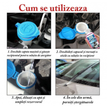 Solutie SIKS Concentrata Pentru Degrivare, Tratament Anti Inghet Pentru Geamuri Auto, Eficienta Pana la -40 Grade, Protectie Ind