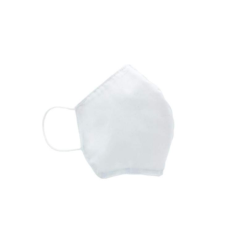 Masca de protectie SIKS, bumbac, dublu strat, reutilizabila, alb, elastic negru Masca de protectie SIKS, bumbac, dublu strat, reutilizabila, alb, elastic negru