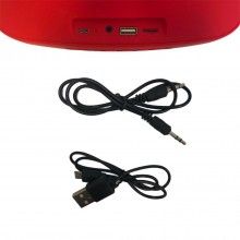 Boxa portabila EDAR® cu 2 difuzoare, microfon, bluetooth, TF slot, rosu